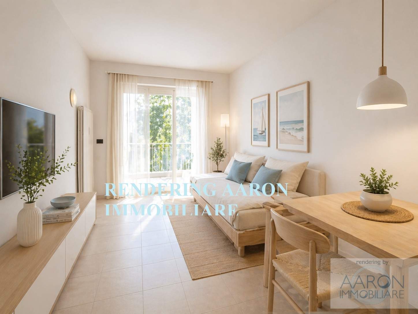 Sanremo, collinare, monolocale con piscina e terrazzo.